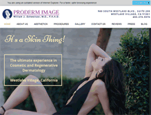 Tablet Screenshot of prodermimage.com